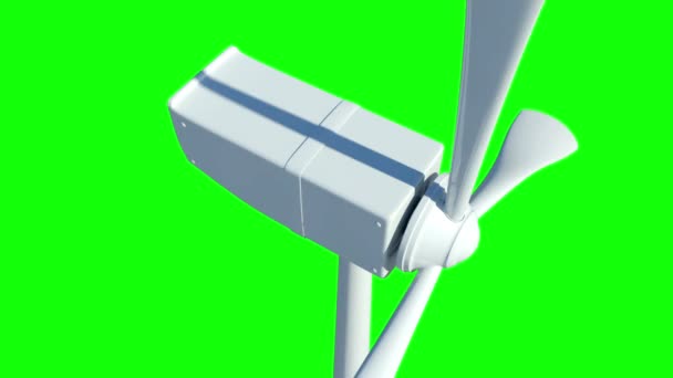 Animation of wind turbine — Stock Video