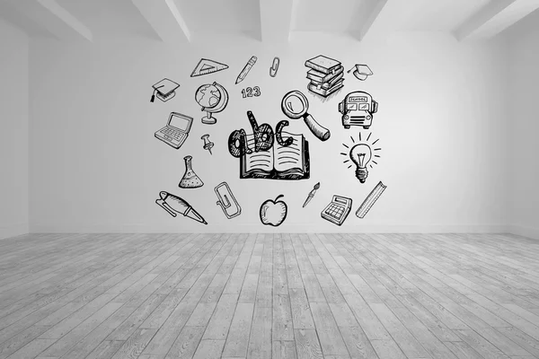 Education drawing on white background — Stock Photo, Image