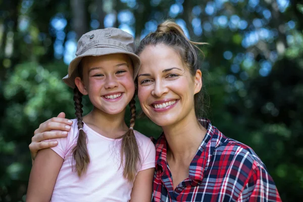Cheerful mother with daughter — Stock Photo, Image