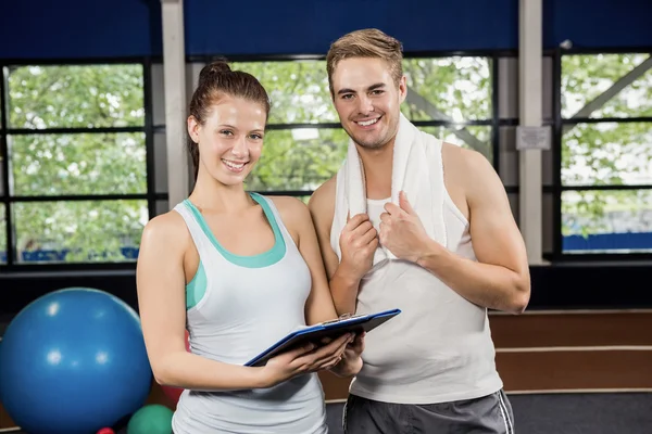 Vrouw met trainer — Stockfoto