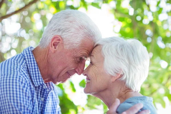 Pareja de pie cara a cara — Foto de Stock