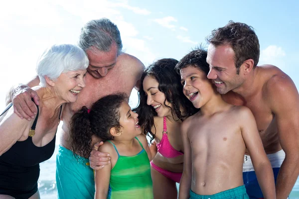 Happy multi genration family standing — Stock Photo, Image