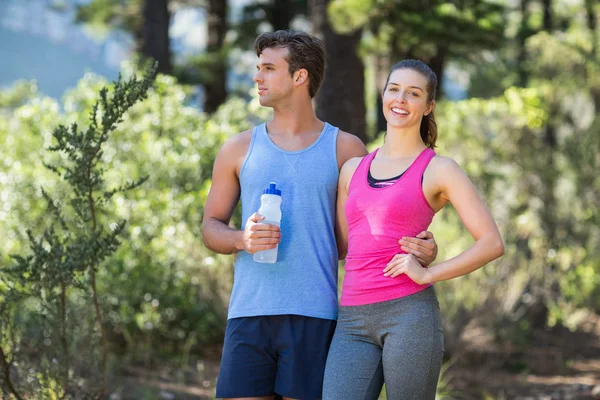 Healthy woman with partner — Stock Photo, Image