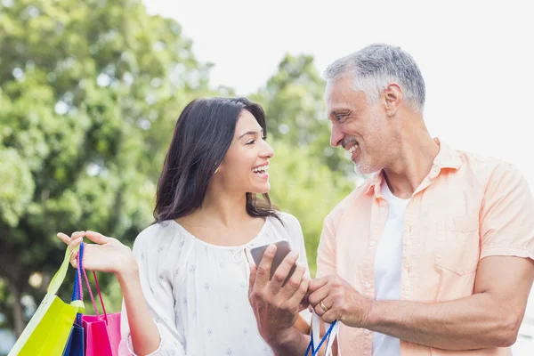 Couple looking each other — Stock Photo, Image