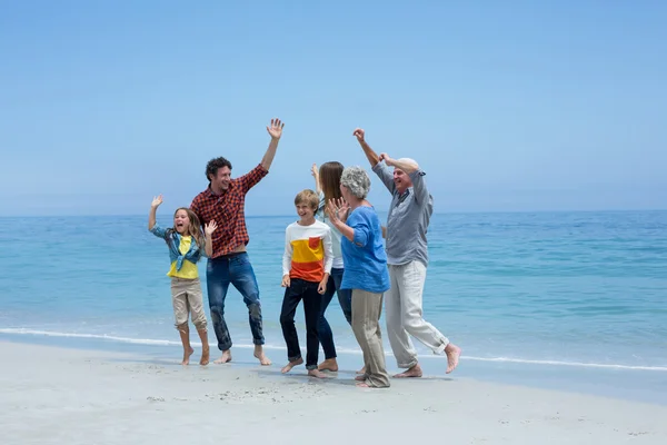 Multi generatie familie dansen — Stockfoto