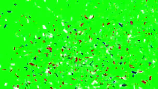 Confetti thrown into the air — Stock Video