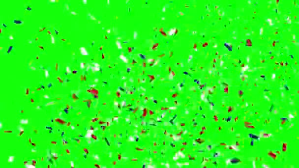 Confetti de lucht gegooid — Stockvideo