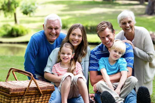 Family having picnic — Stock Photo, Image