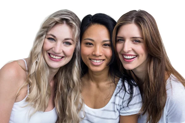 Frauen lächeln in die Kamera — Stockfoto