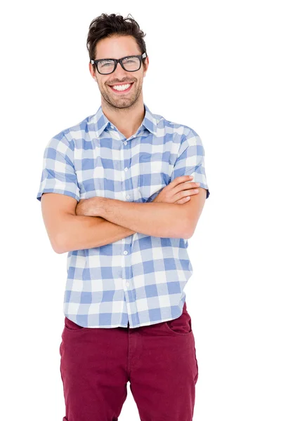 Handsome man with arms crossed — Stock Photo, Image