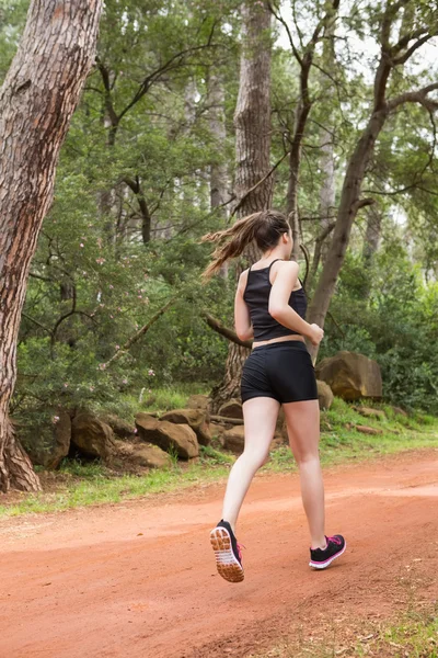 Přizpůsobit zdravá žena běhání — Stock fotografie