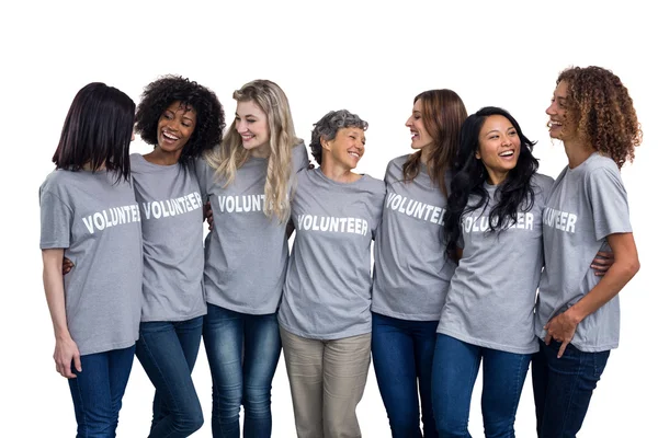 Volunteers standing together — Stock Photo, Image