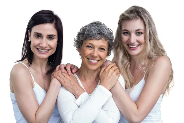 Vrouwen permanent en hand in hand — Stockfoto