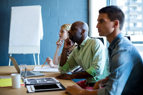 Colleagues attending a meeting — Stock Photo, Image