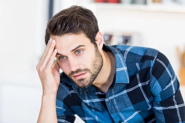 Tensed young man — Stock Photo, Image