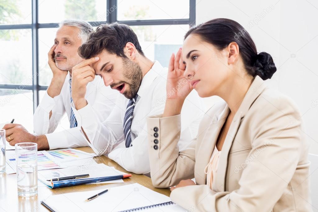 Business colleagues getting bored — Stock Photo © Wavebreakmedia 106174078