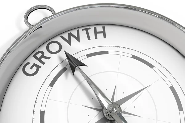 Kompass für Wachstum — Stockfoto