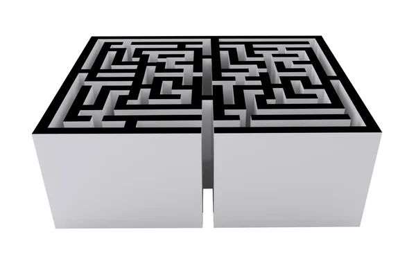 Maze against white background — Stock Photo, Image