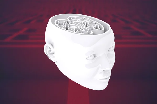 Maze as brain concept — Stock Photo, Image