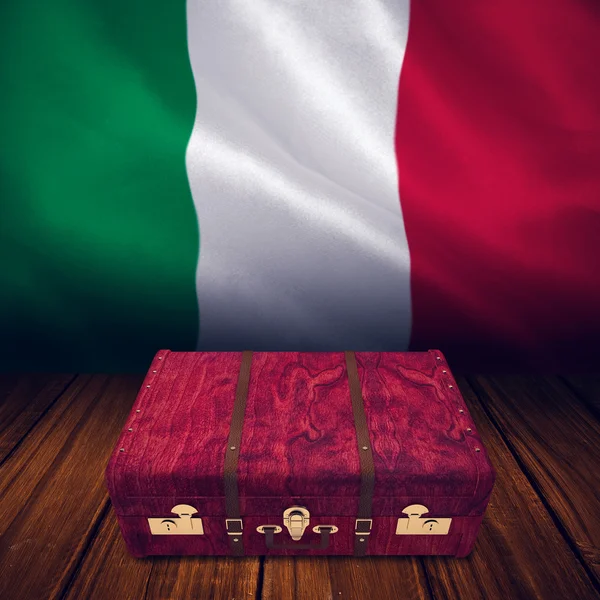 Italian national flag — Stock Photo, Image