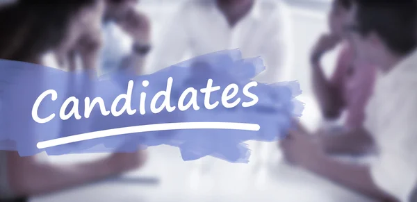 Palabra candidatos subrayado — Foto de Stock