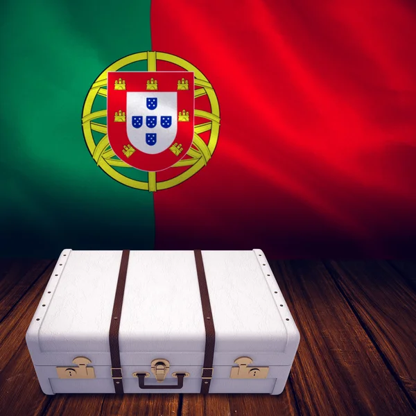 Bandeira nacional portugesa — Fotografia de Stock