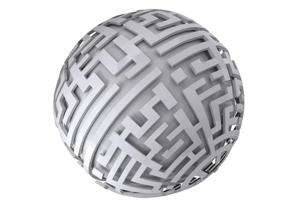 Concetto palla labirinto — Foto Stock