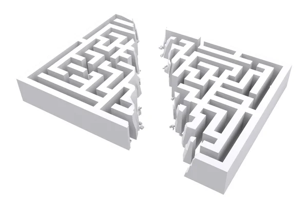 Maze against white background — Stock Photo, Image