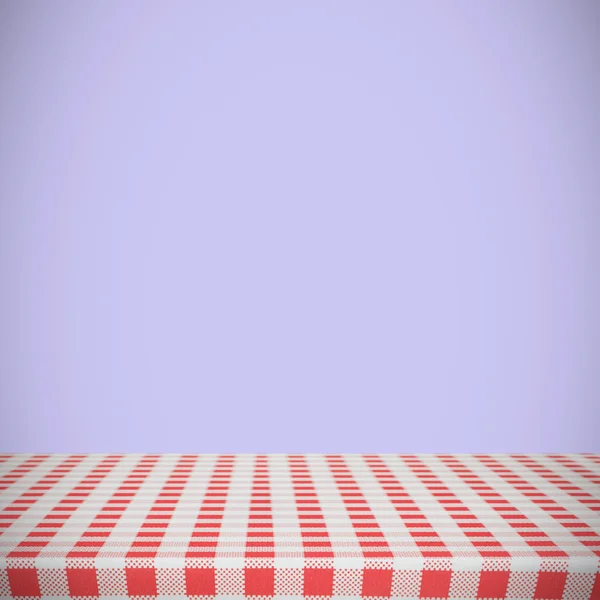 Composite image of red and white tablecloth — Stock Photo, Image