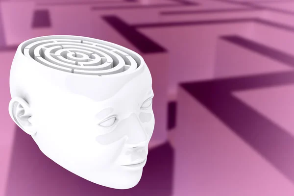 Maze as brain concept — Stock Photo, Image