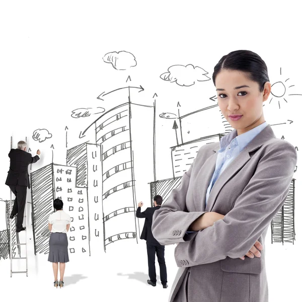 Portrait of a gorgeous businesswoman posing — Stock Photo, Image