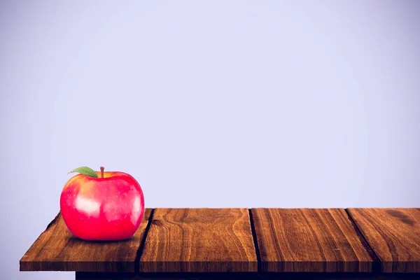 Złożony obraz czerwone jabłko — Zdjęcie stockowe