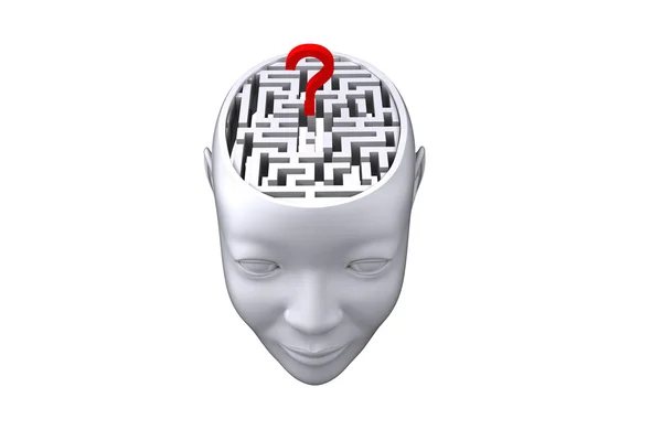 Maze as brain concept — Stock Photo, Image