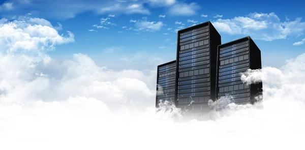 Composite image of server tower — Stock Photo, Image