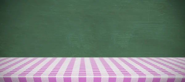 Composite image of pink and white tablecloth — Stock Photo, Image