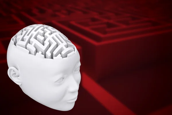 Maze as brain concept — Stock Photo, Image