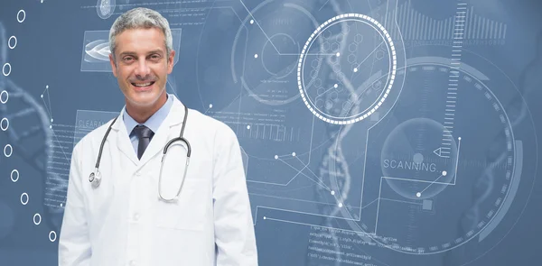 Male doctor smiling — Stock Photo, Image