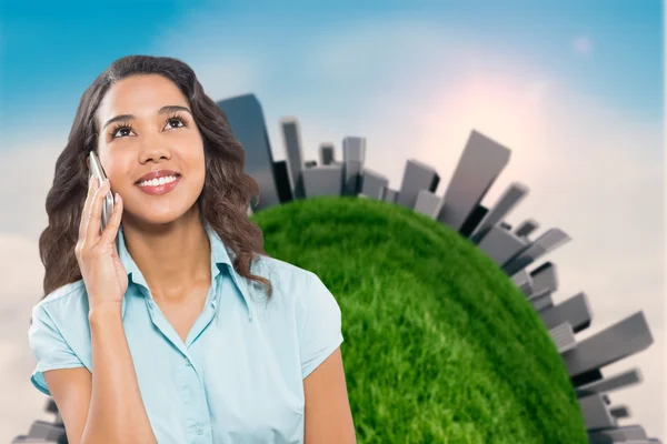 Businesswoman using smart phone — Stock Photo, Image