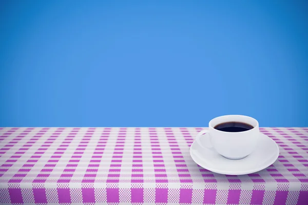 Zusammengesetztes Bild einer Tasse Kaffee — Stockfoto