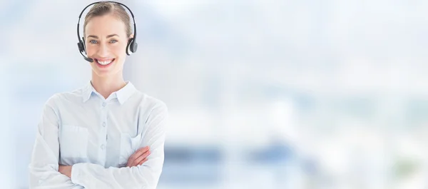 Call center verkställande — Stockfoto