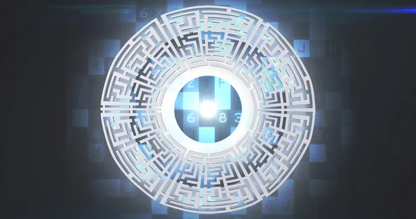 Composite image of maze circle — Stock Photo, Image