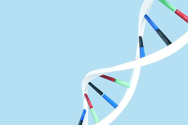 DNA sarmalının mavi arka plan — Stok fotoğraf