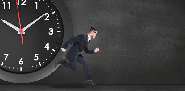 Hombre de negocios corriendo en el aire — Foto de Stock