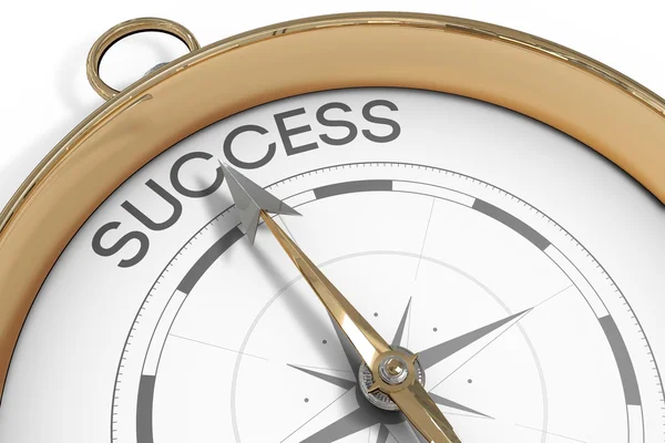Compass pointing to success — Stock Photo, Image