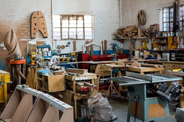Image of carpenters workshop clipart