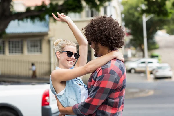 Young couple dancing — Stock Photo, Image