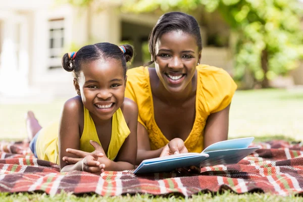 Happy family posing together — Stock Photo, Image