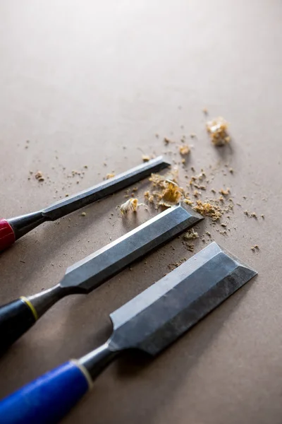 Werkzeuge und Geräte für die Tischlerei — Stockfoto