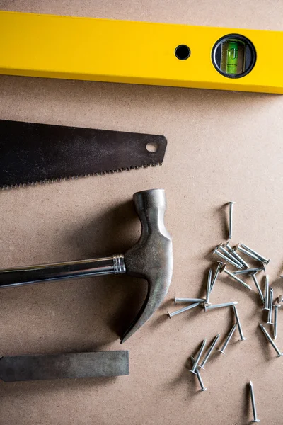 Tools and equipment used for carpentry — Stock Photo, Image