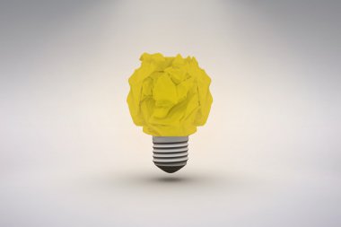 cloth in light bulb concept clipart